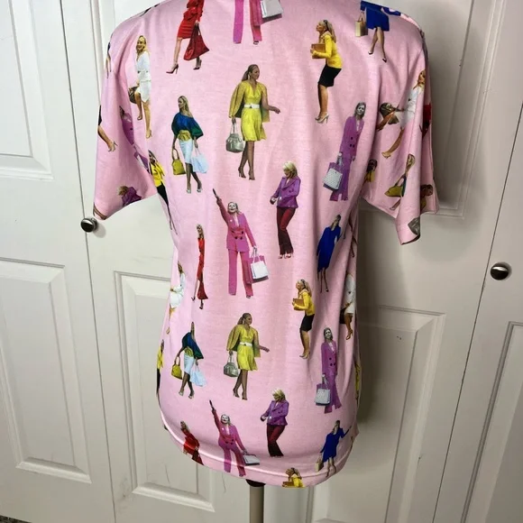 Graphic Sex and the City Samantha Print Pink Women's Tee - Picture 2 of 5